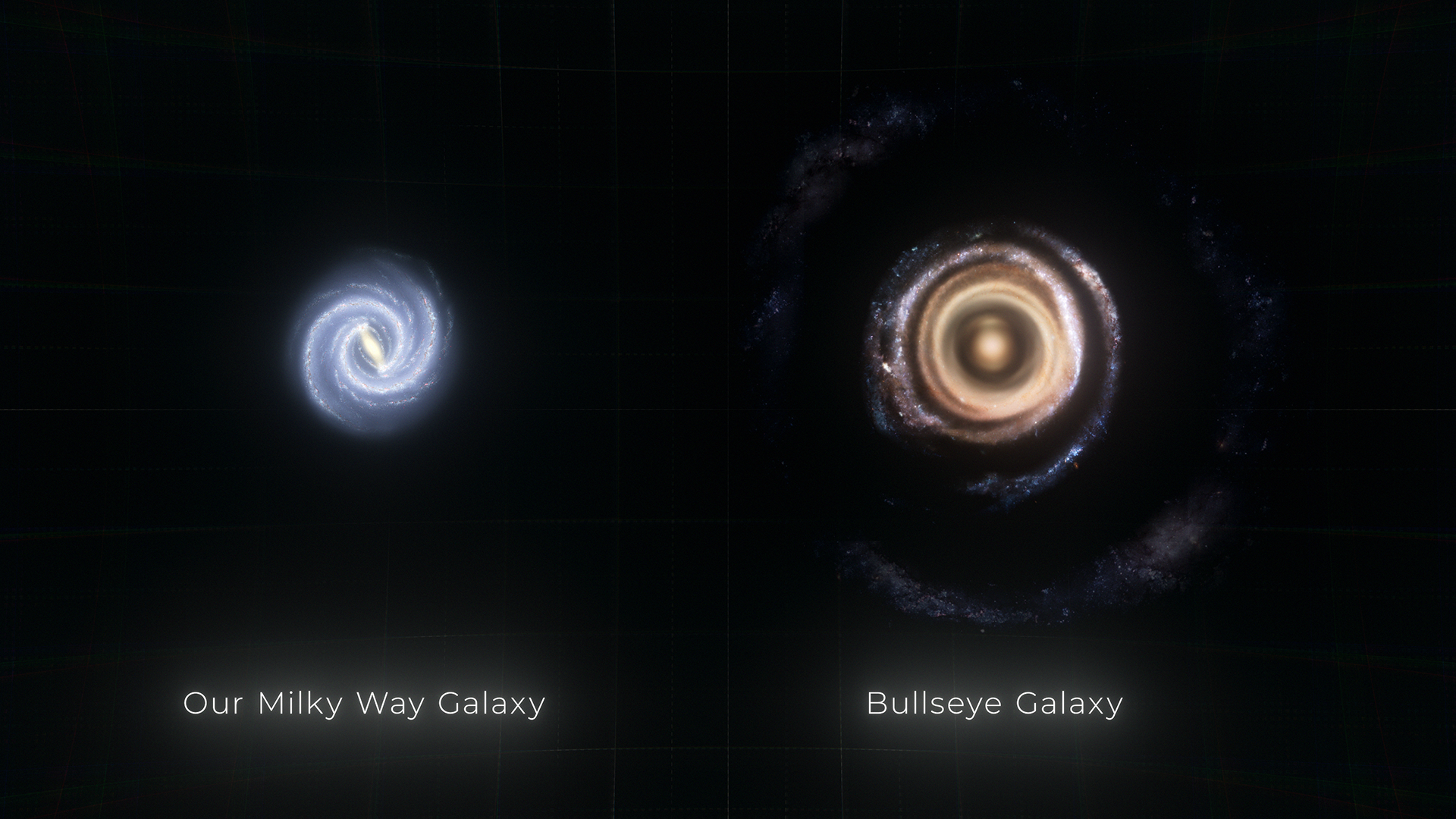 Milky Way Compared to Galaxy LEDA 1313424 (Artist's Concept